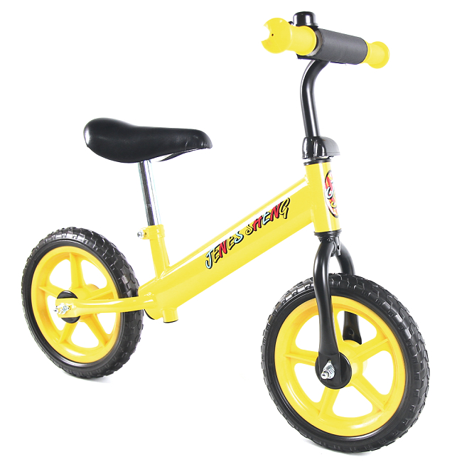 JS 12吋兒童平衡滑步車(黃閃電)