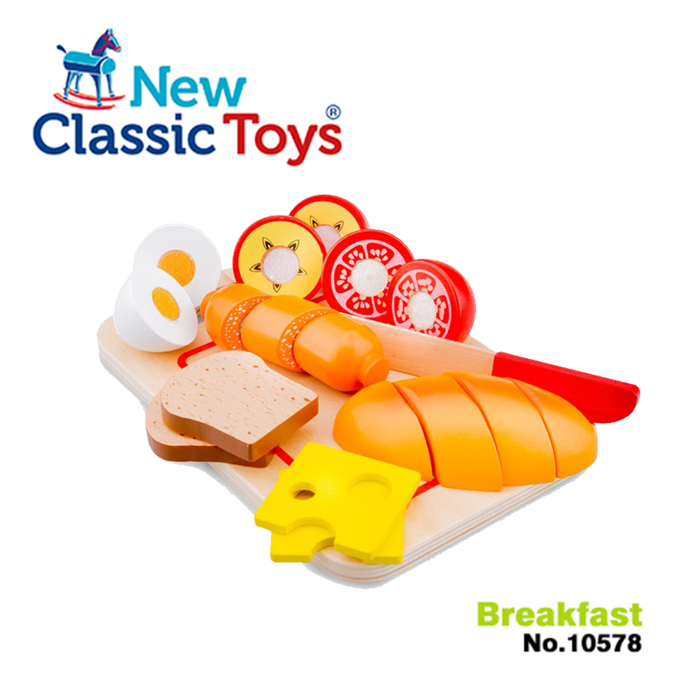 【荷蘭New Classic Toys】輕食早餐切切樂10件組 - 10578