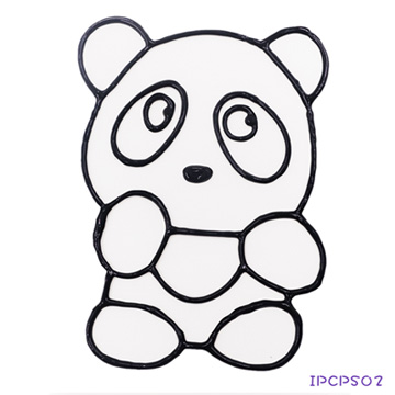 【愛玩色創意館】 MIT 兒童無毒彩繪玻璃貼-小張圖卡-熊貓 IPCPS02