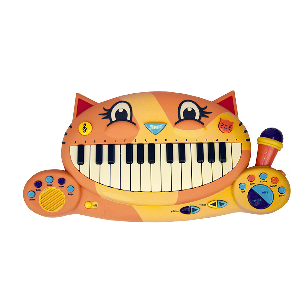 美國【B.Toys】大嘴貓鋼琴 BX1025Z