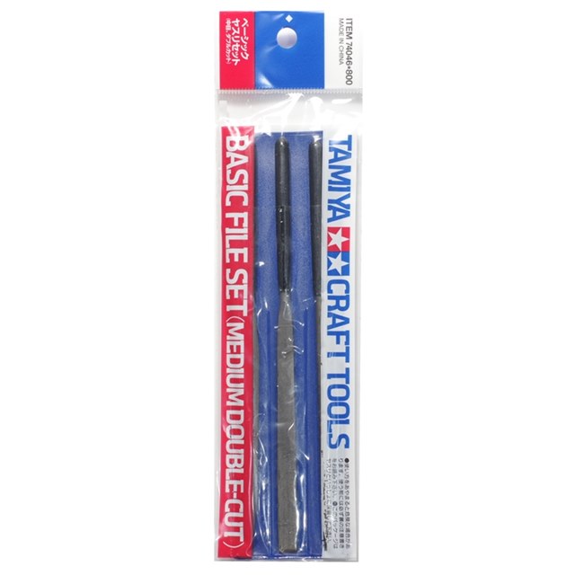 日本TAMIYA田宮模型用精密挫刀3件組ITEM 74046*800(平頭/尖頭/圓銼刀)
