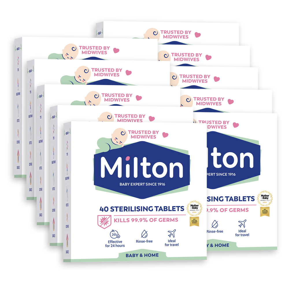 Milton米爾頓 嬰幼兒專用消毒錠 40入 10盒優惠組
