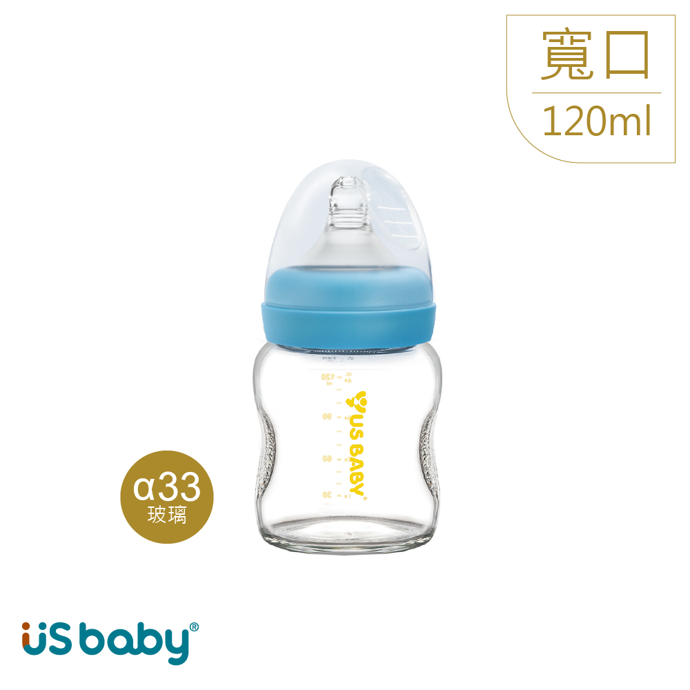 【優生】真母感玻璃奶瓶(寬口120ml)