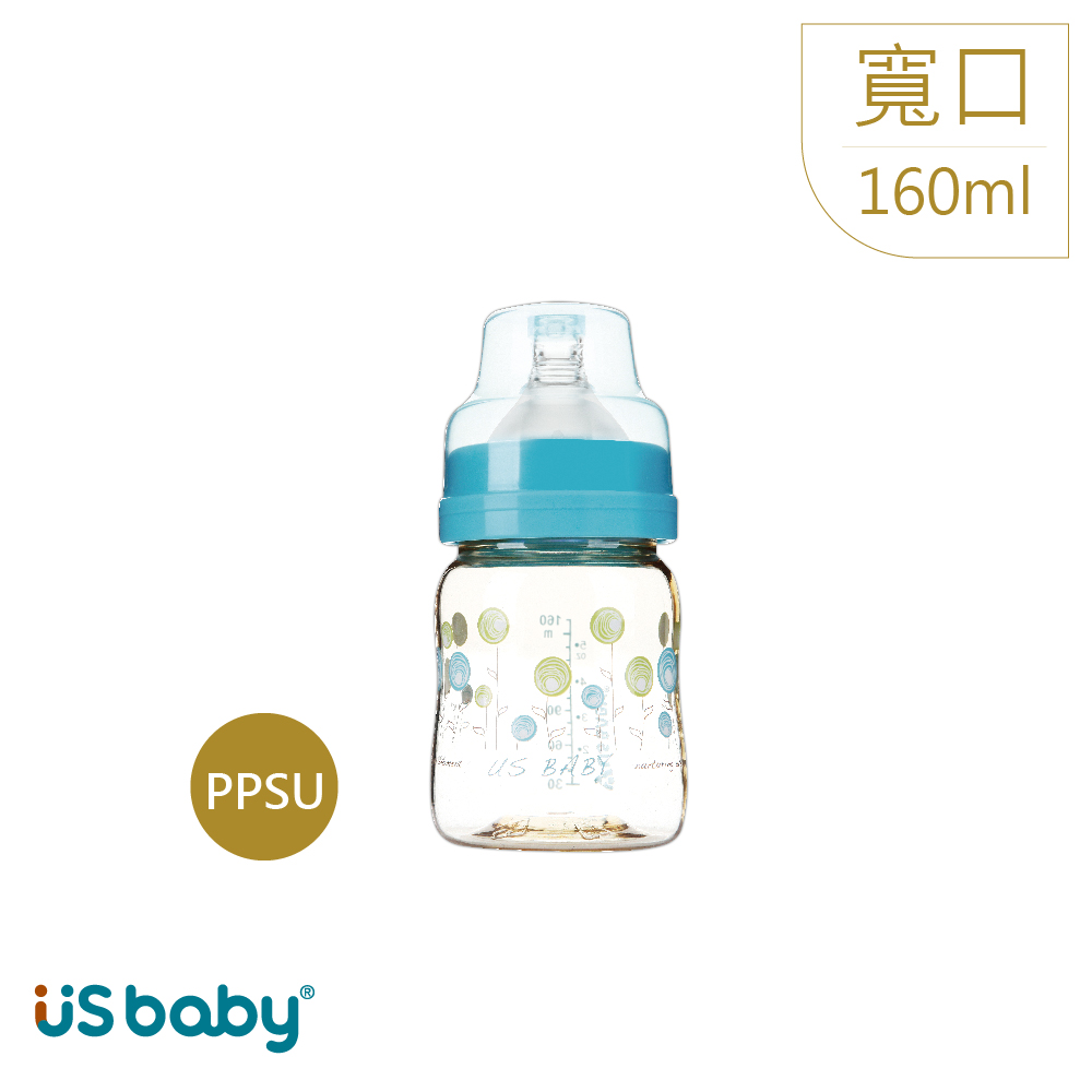 優生真母感PPSU奶瓶寬口160ml-藍/粉