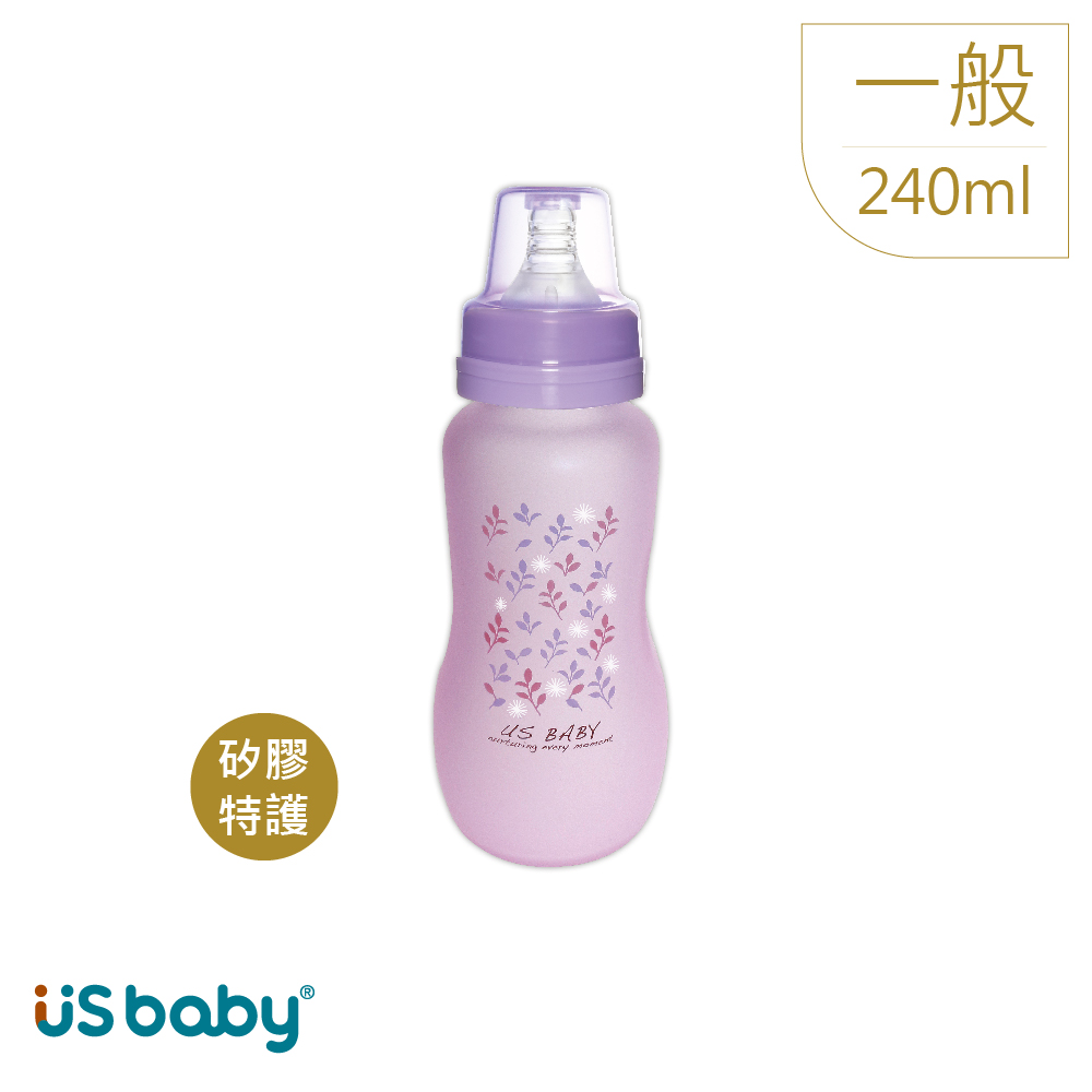 優生真母感特護玻璃瓶一般240ml-紫