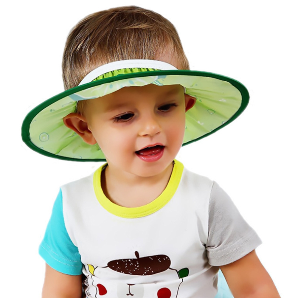 【2入】嬰兒洗頭帽子水果圖案高彈性可調節洗髮帽 剪髮帽