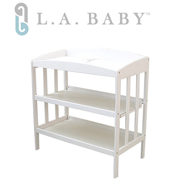 【美國 L.A. Baby】嬰幼兒更衣台（尿布台）白色