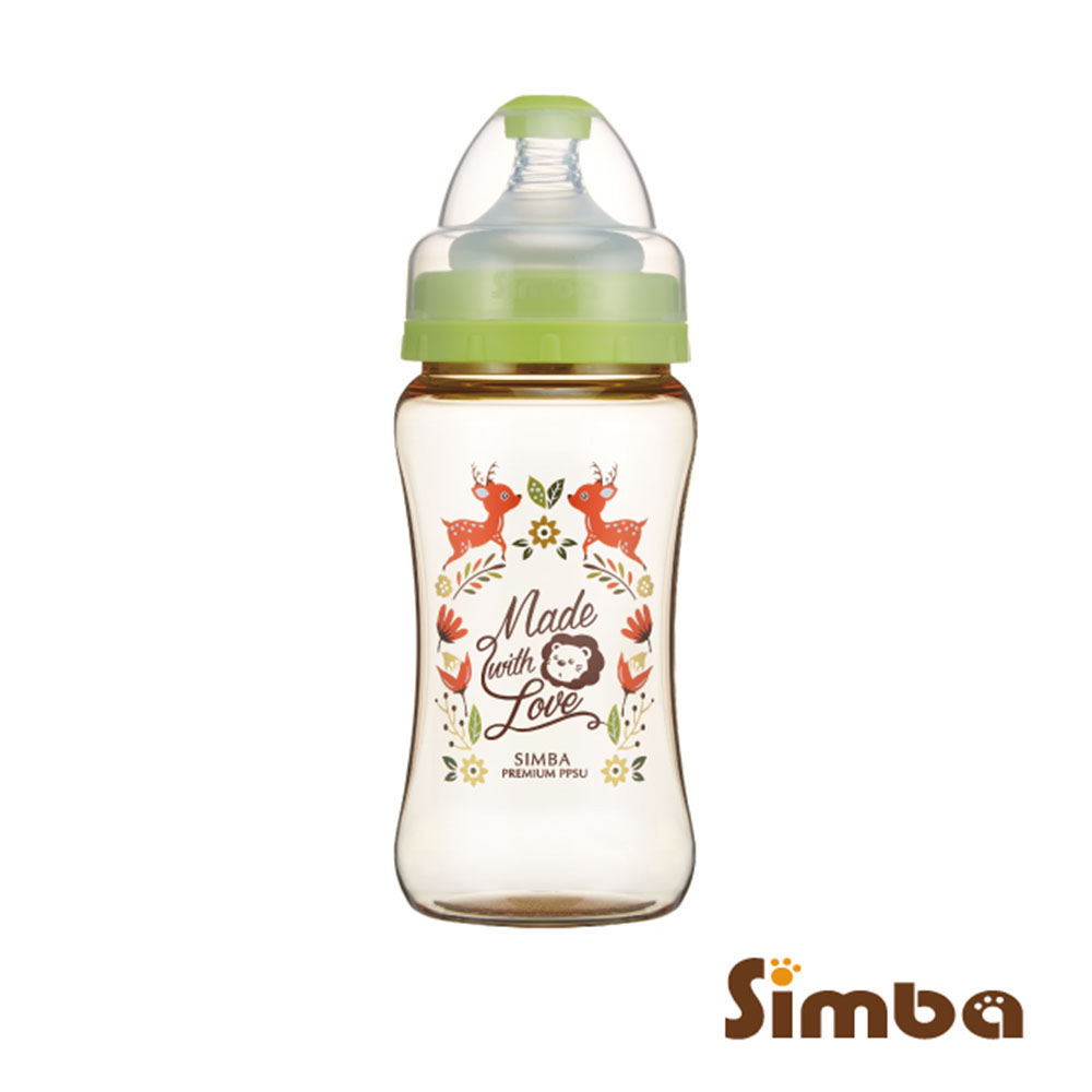 《小獅王辛巴》桃樂絲PPSU寬口雙凹中奶瓶(270ml)