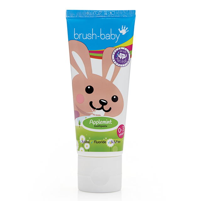 英國brush-baby貝寶兔木糖醇牙膏(50ml/0-3歲)