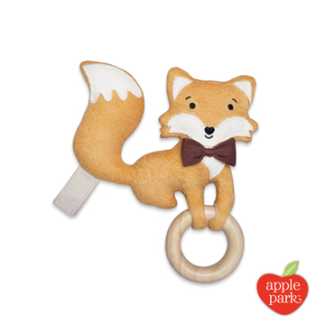 Apple Park 隨身安撫啃咬牙環玩具 - 小狐狸
