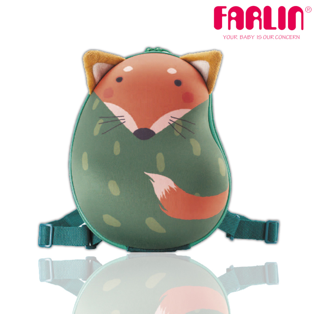 臺灣製造【Farlin】sina&mina 3D可愛動物造型小童後揹包-小酪狸