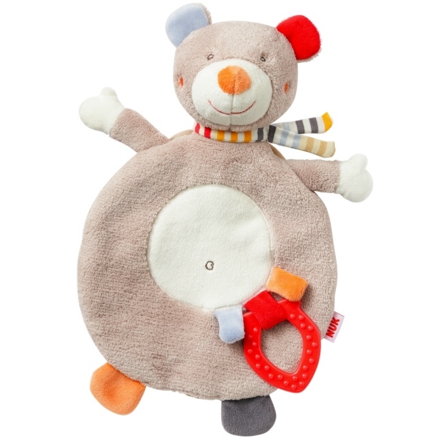 德國NUK絨毛玩具-小熊玩偶固齒器