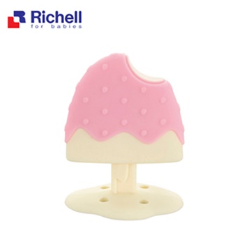 【Richell 利其爾】寶寶咬咬系列固齒器 - 冰棒(附盒)