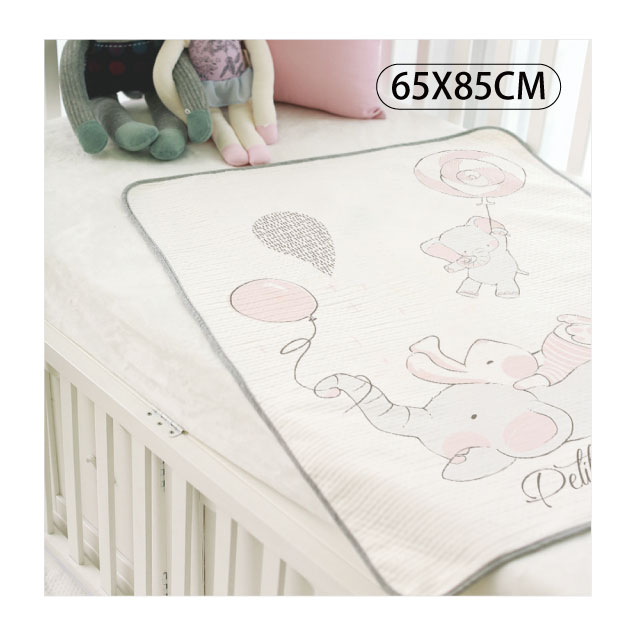 韓國Petit Bird竹纖維嬰幼兒防水保潔床墊—大象家族