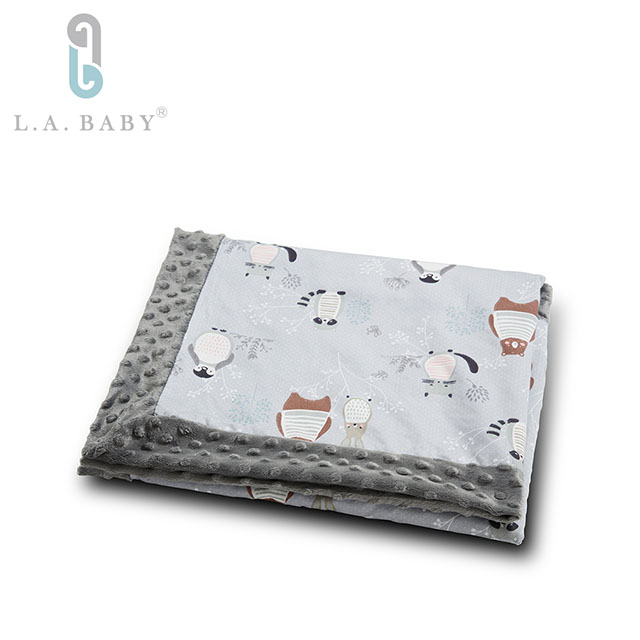 【美國 L.A. Baby】高級保暖樂豆毯 (輕柔) - 80 x 100 (cm) 9款