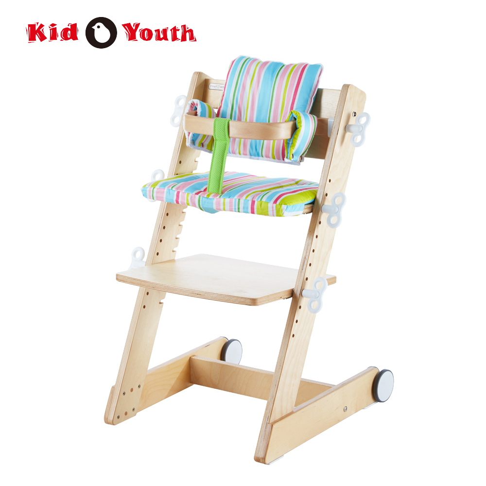 大將作 QMOMO兒童成長餐椅組(含曲木,坐墊)