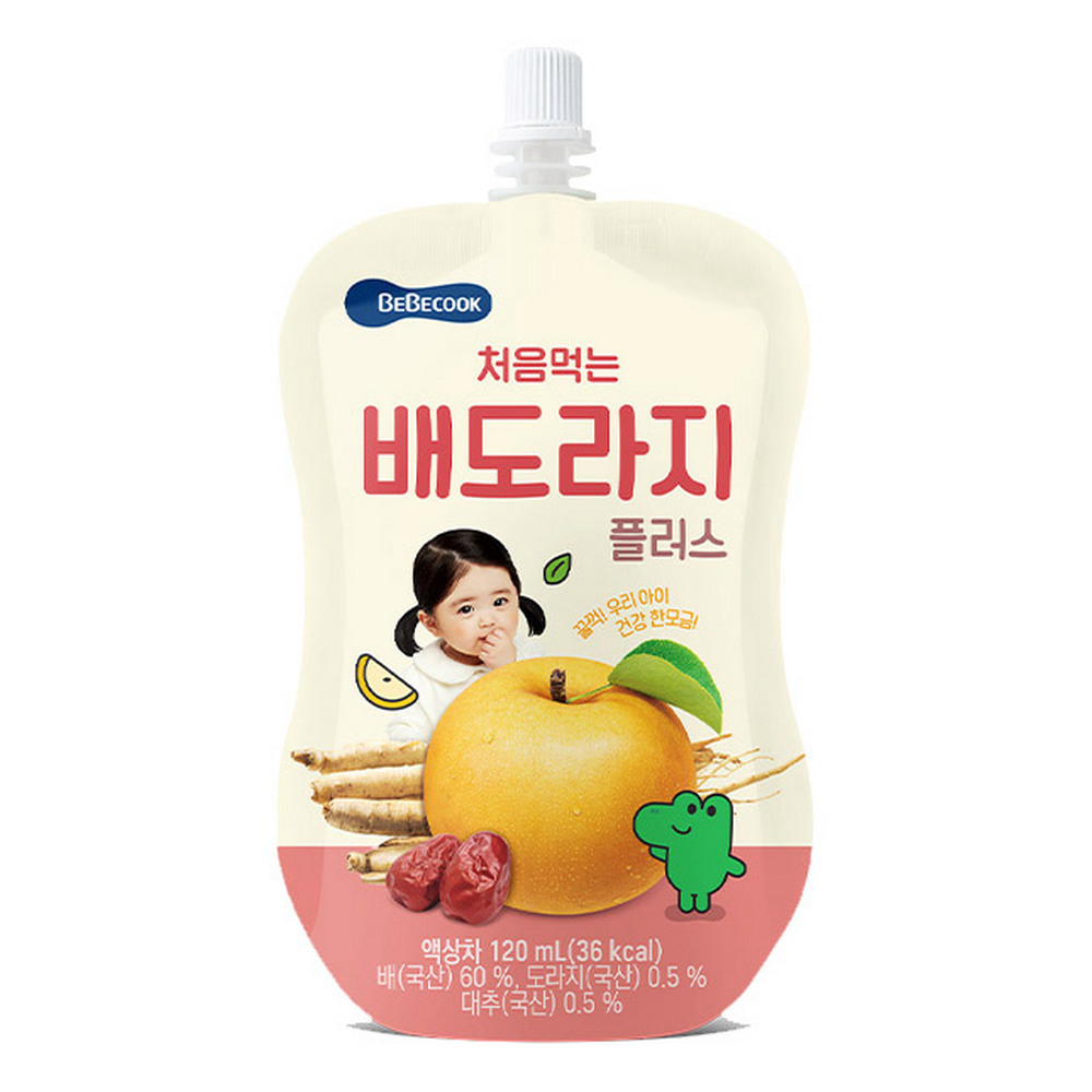 韓國 Bebecook 寶膳 嬰幼兒雪梨紅棗桔梗汁(120ml)