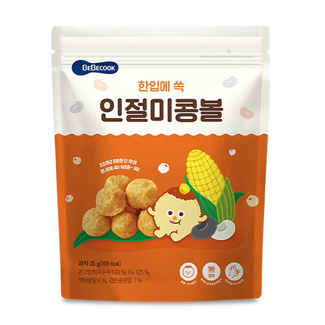 韓國【Bebecook】嬰幼兒玉米球-原味(25g)