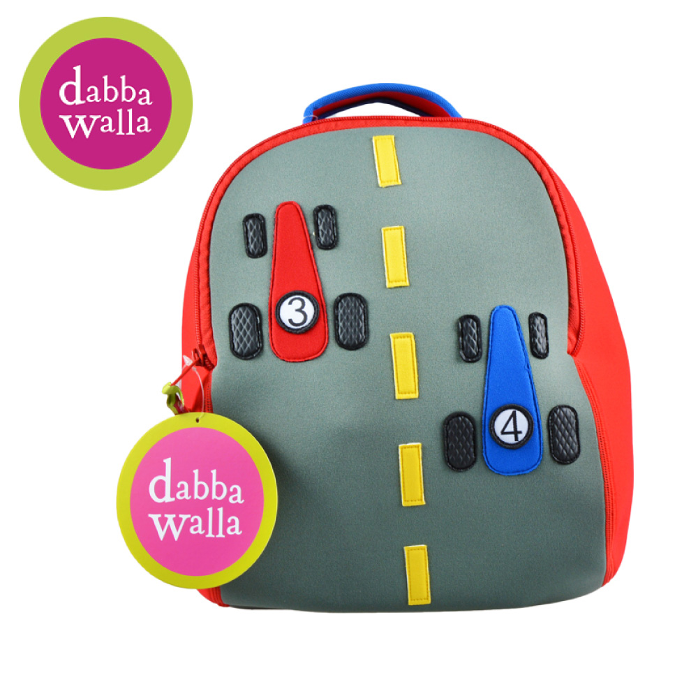 美國Dabbawalla瓦拉包 - 賽車兒童後背包
