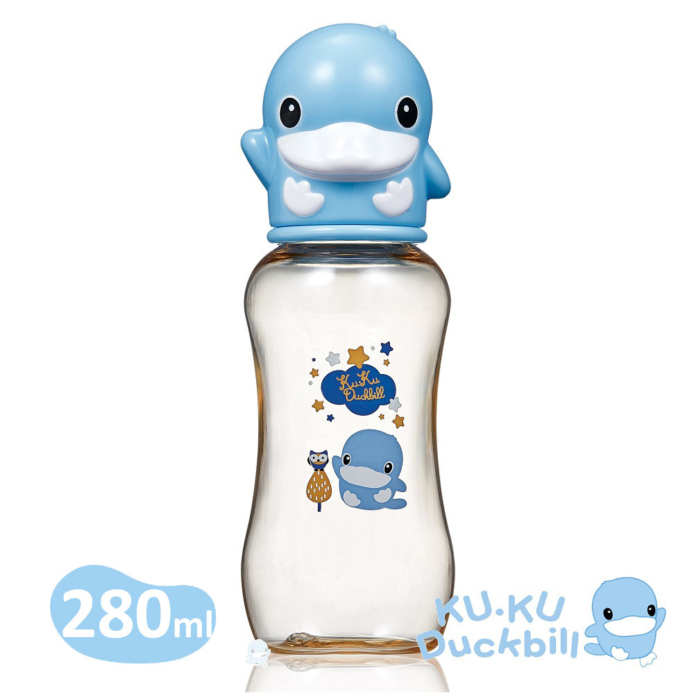 酷咕鴨星燦造型PPSU標準葫蘆奶瓶280ml-藍