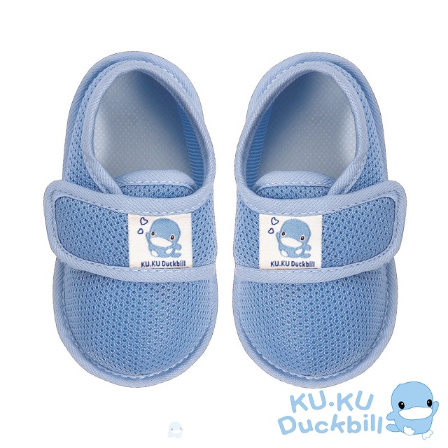 酷咕鴨超透氣學步鞋-淺藍