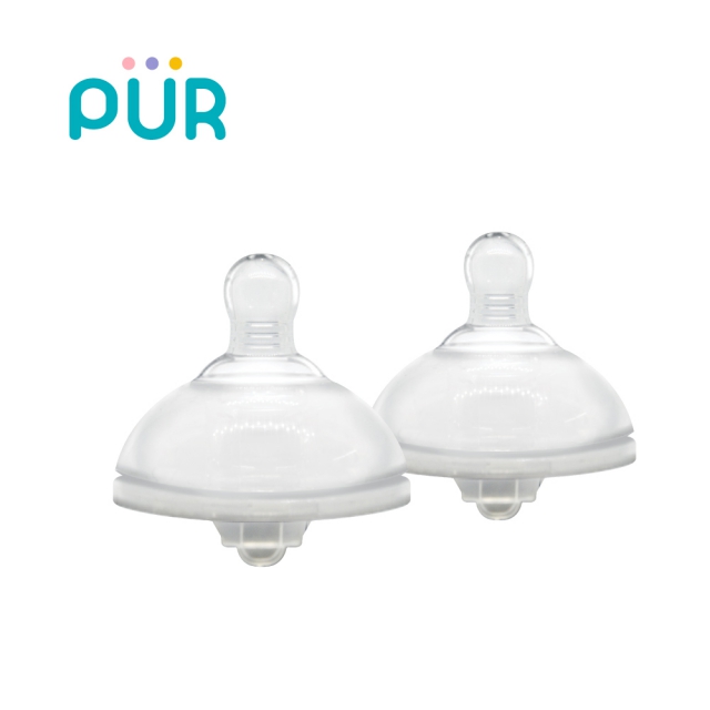【PUR】Advanced Pro-flo防脹氣寬口奶嘴2入(三種尺寸)