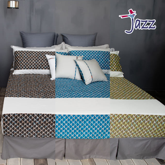 《40支紗》雙人加大床包枕套三件式【共3色】Jazz 100%精梳棉-麗塔寢飾-