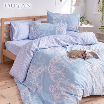 《DUYAN 竹漾》台灣製雲絲絨雙人床包三件組-藍海寶藏