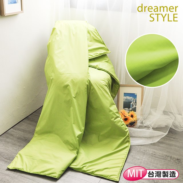 《dreamerSTYLE》台灣製造 簡約美式四季被/涼被 (草綠)