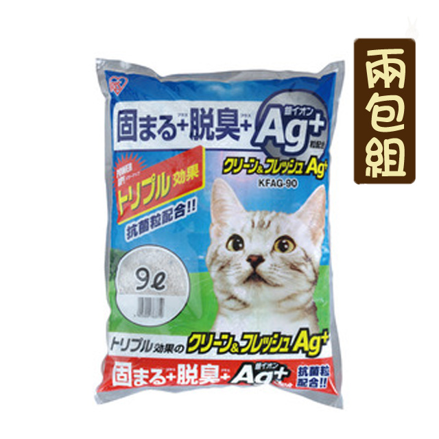 【兩包組】日本IRIS 超強凝結抗菌貓砂9L