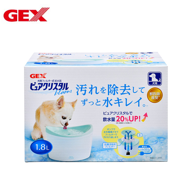 【GEX】花見系列-犬用自動飲水器1.8L