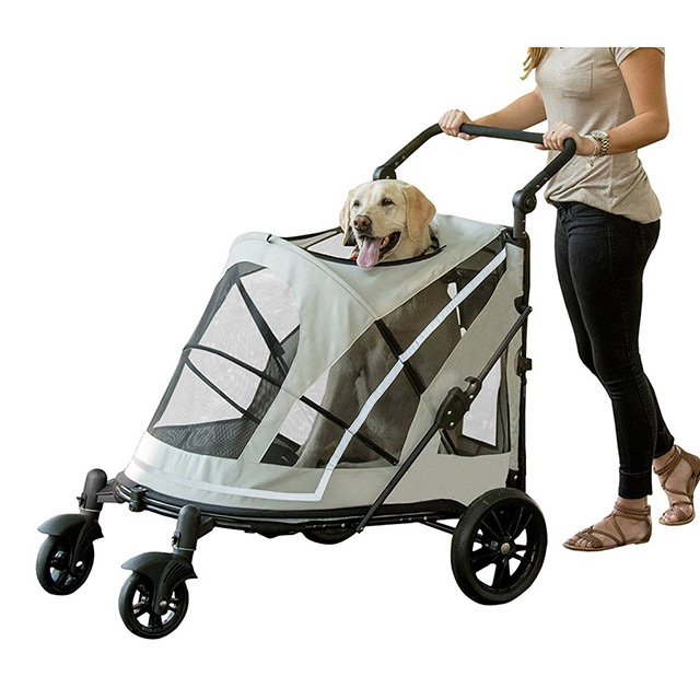 美國PET GEAR - 羅密歐敞篷無拉鍊寵物推車PG-8850