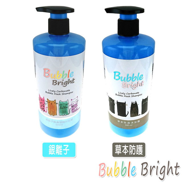 【Bubble Bright 美的冒泡】 超微泡碳酸 貓用沐浴露 500ml x 1罐