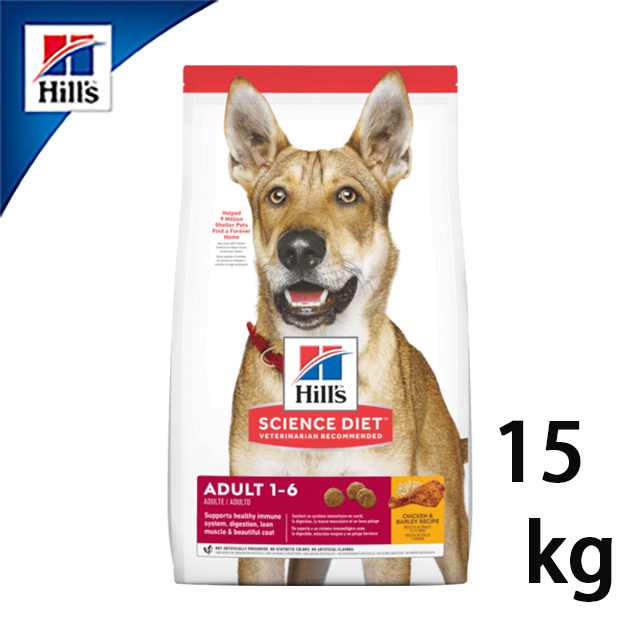 【希爾思Hills】成犬優質健康-雞肉與大麥配方15kg