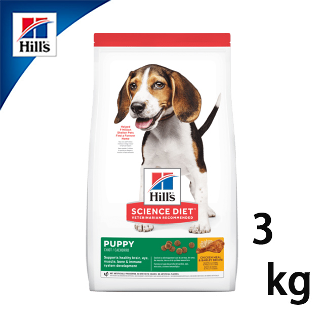 【希爾思Hills】幼犬均衡發育雞肉+米配方(原顆粒)3kg