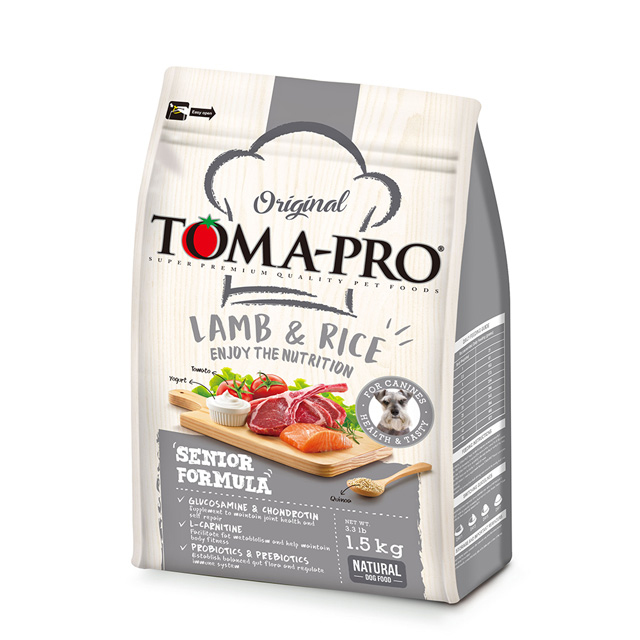 【TOMA-PRO 優格】高齡犬高纖低脂羊肉配方飼料 / 乾糧-1.5公斤