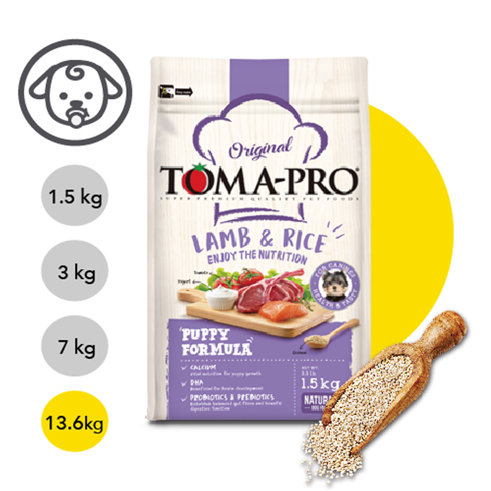 【TOMA-PRO優格】幼犬羊肉+米聰明成長配方 13.6kg