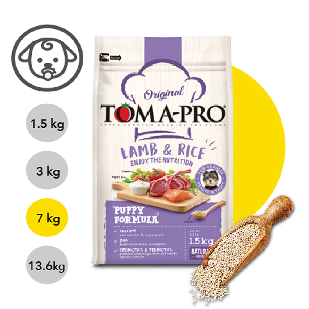 【TOMA-PRO優格】幼犬羊肉+米聰明成長配方 7kg