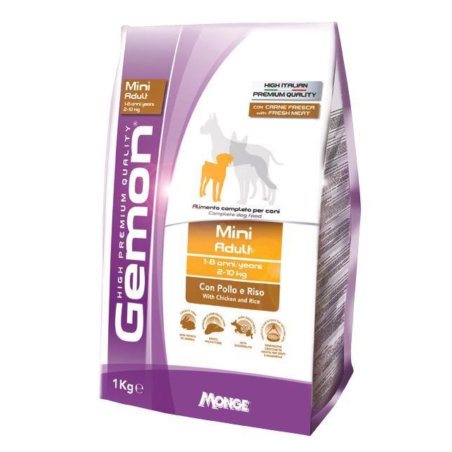 【義大利啟蒙Gemon】小型成犬飼料-雞肉口味3kg
