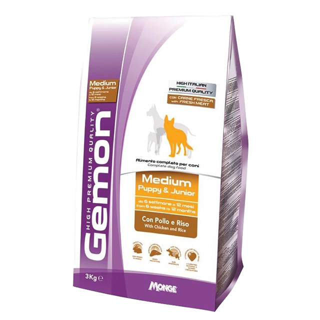 【義大利啟蒙Gemon】中大型成犬飼料-雞肉口味3kg