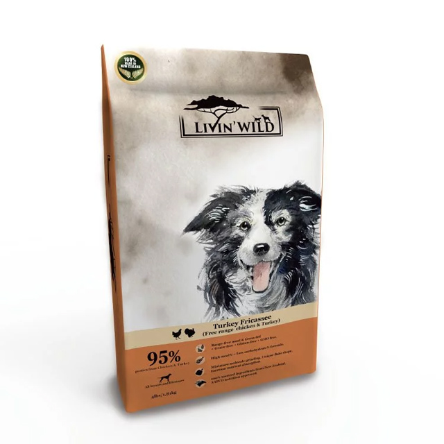 【Livin’Wild野宴】無穀全齡犬飼料 放養雞&火雞1lb