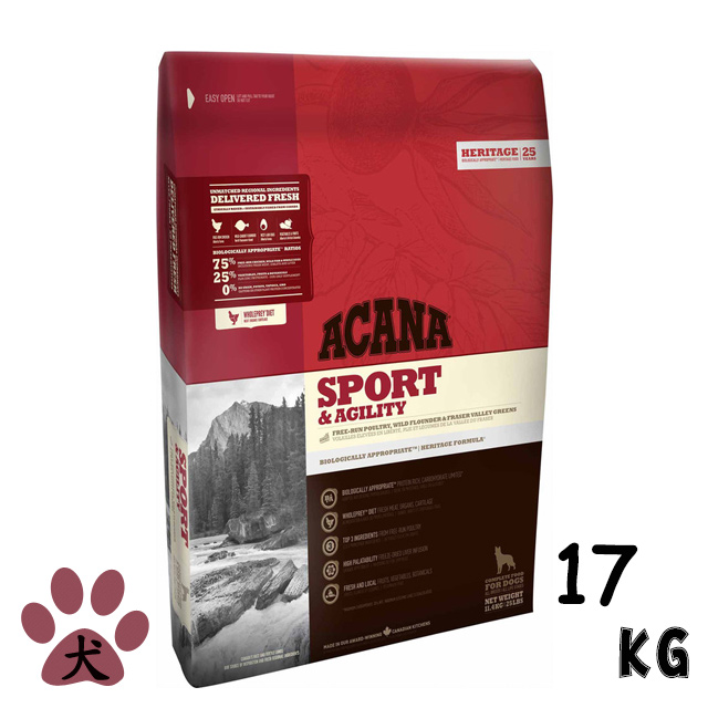 【愛肯拿】無穀高能量犬-放養雞肉&新鮮蔬果17kg
