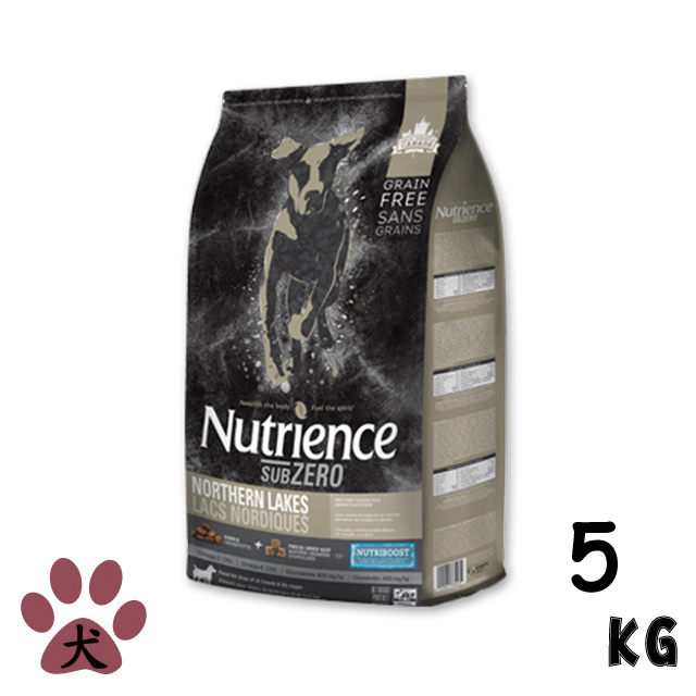 【Nutrience紐崔斯】SUBZERO頂極無穀犬飼料+凍乾鴨+鱒魚+羊5kg