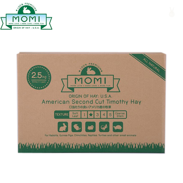 【MOMI摩米】美國特級第二割提摩西草2.5公斤