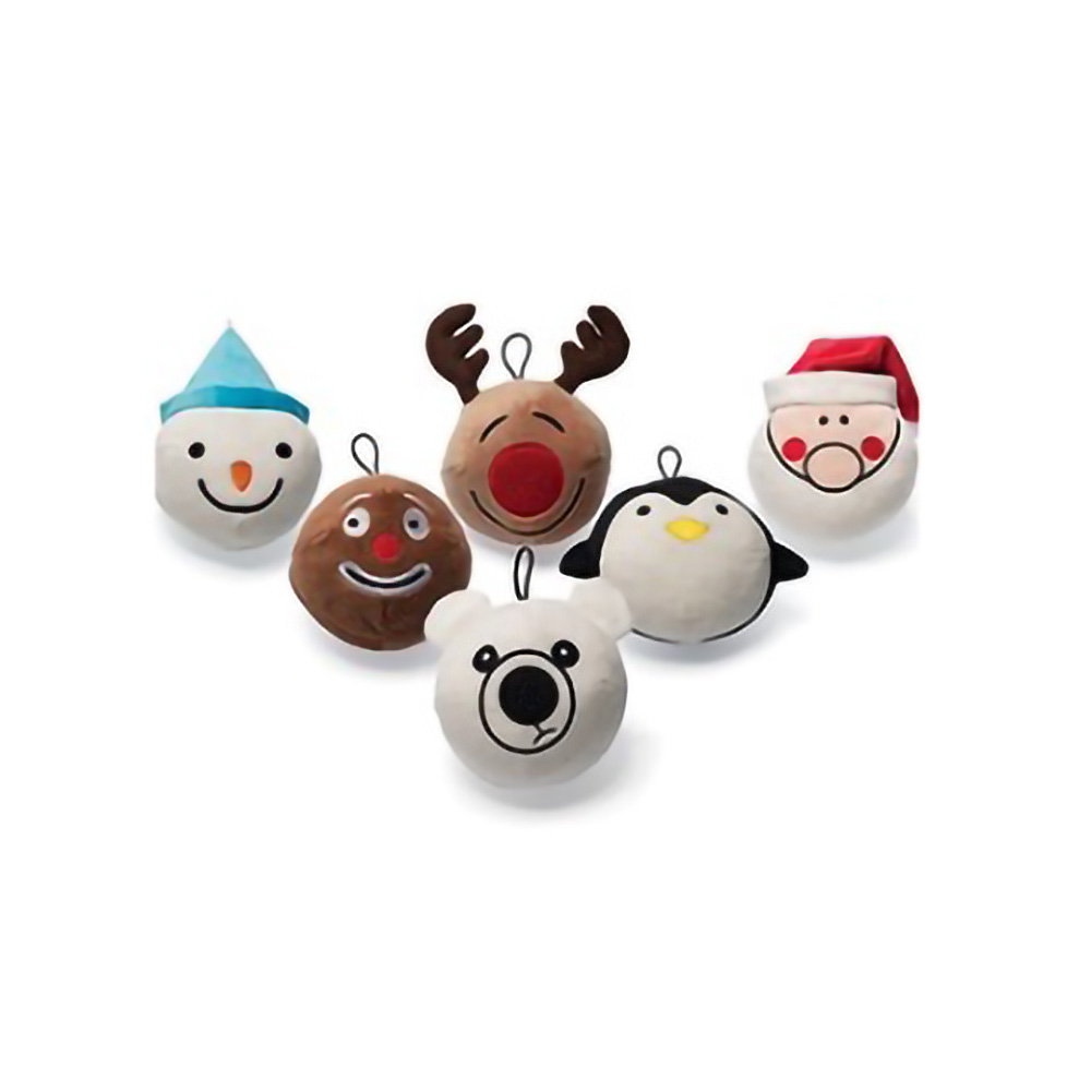 【FL-12672】LOLDog表情玩具球《聖誕節派對表情玩具球》六入組