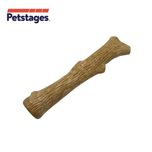 《美國 Petstages》犬用啃咬天然木頭香 218 耐咬史迪克-M（中型犬）