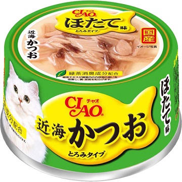 日本CIAO近海貓罐 鰹魚+干貝 (24罐/1箱)