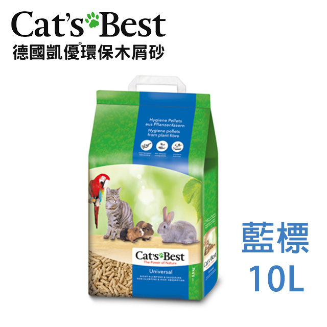 【CATS BEST】德國凱優木屑粗砂5.5kg(藍標-10L)