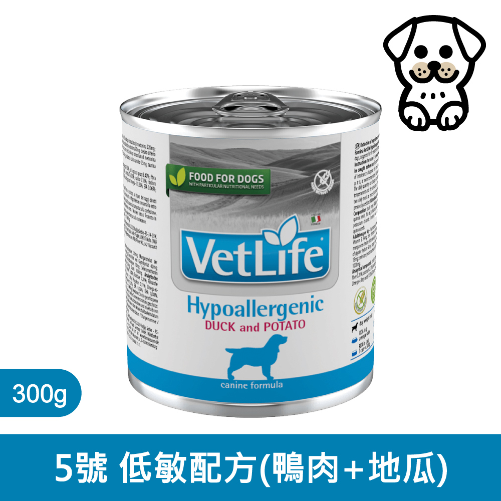 【Farmina 法米納】犬用天然處方系列-低敏配方(鮮鴨+地瓜)300g*6罐
