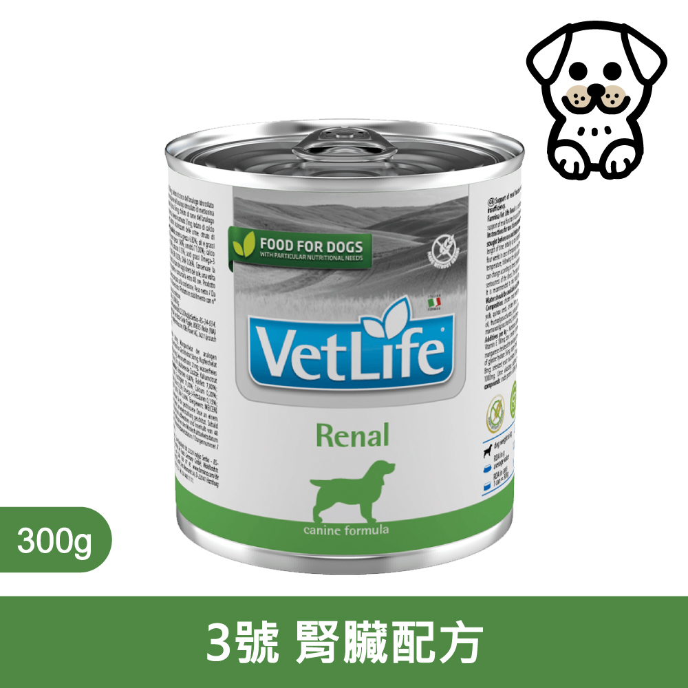 【Farmina 法米納】犬用天然處方系列-腎臟配方300g*6罐